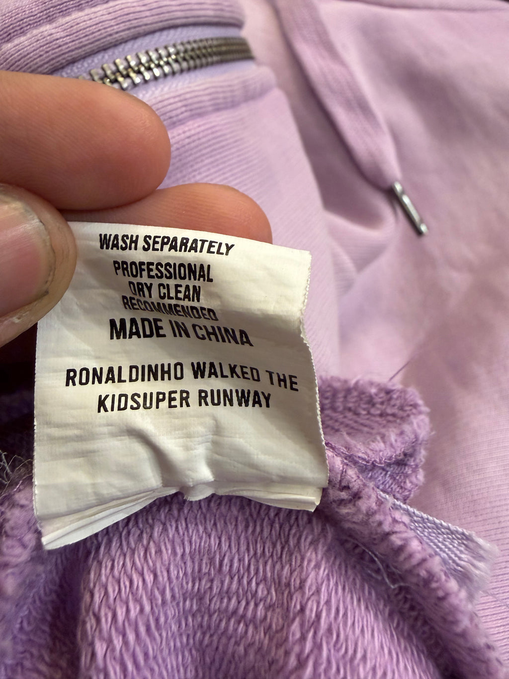 KidSuper Ship Heavyweight
Zip Up Hoodie - Lilac
