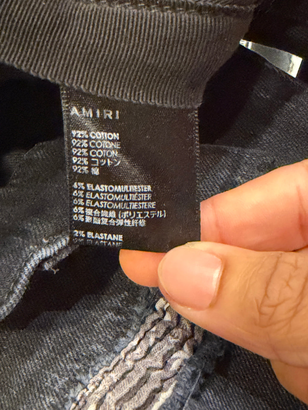 Amiri Vintage Bandana Art Patch Jeans  - Black / Bandana Patch