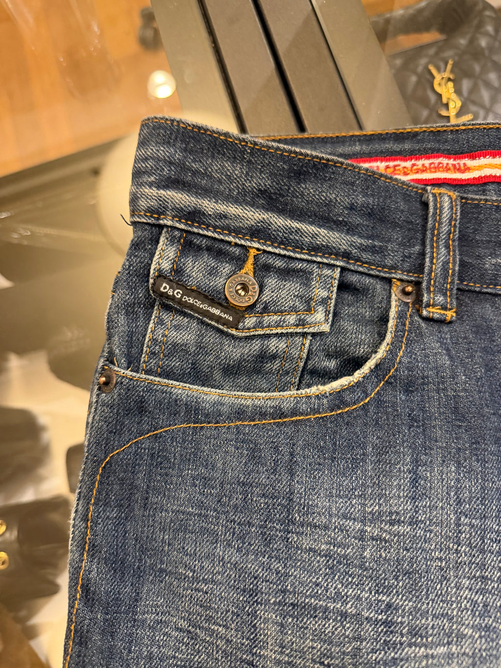 Y2K Dolce & Gabbana Big
Patch Denim Jeans
