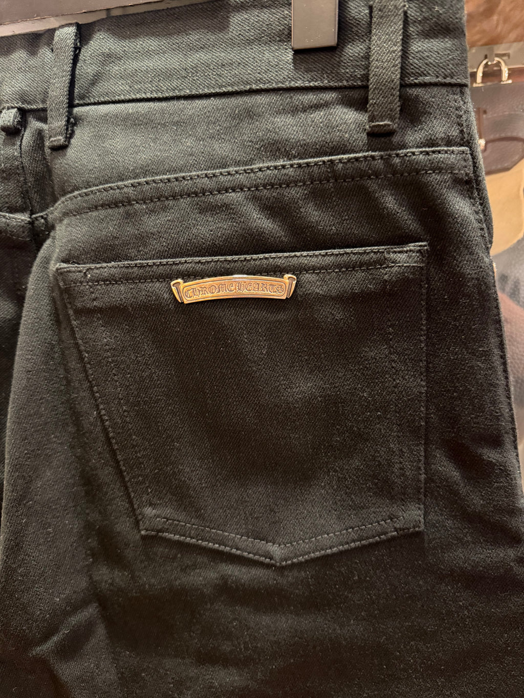 Chrome Hearts Fleurknee Denim Jeans - Black