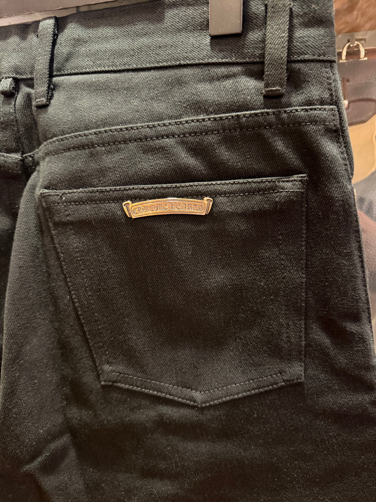 Chrome Hearts Fleurknee Denim Jeans - Black