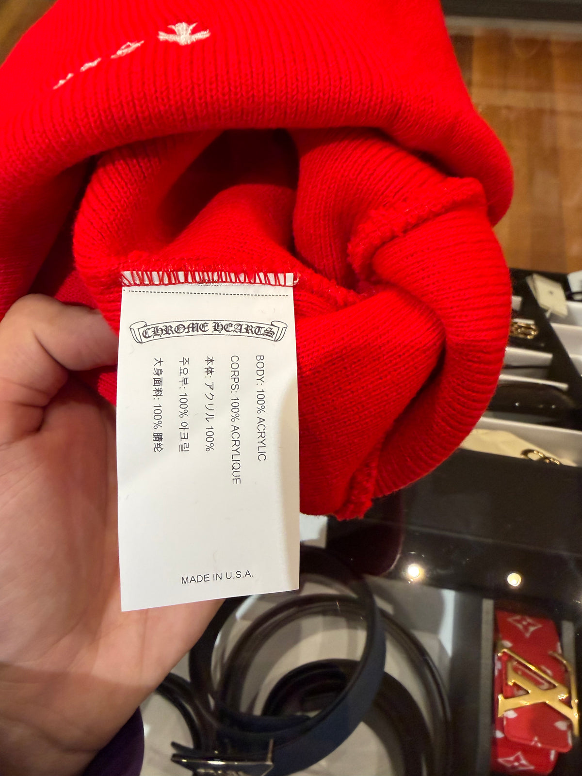 Chrome Hearts CH Beanie - Red