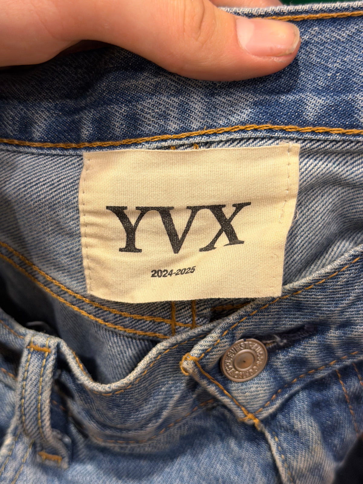 YVX Deconstructed Patchwork Jeans