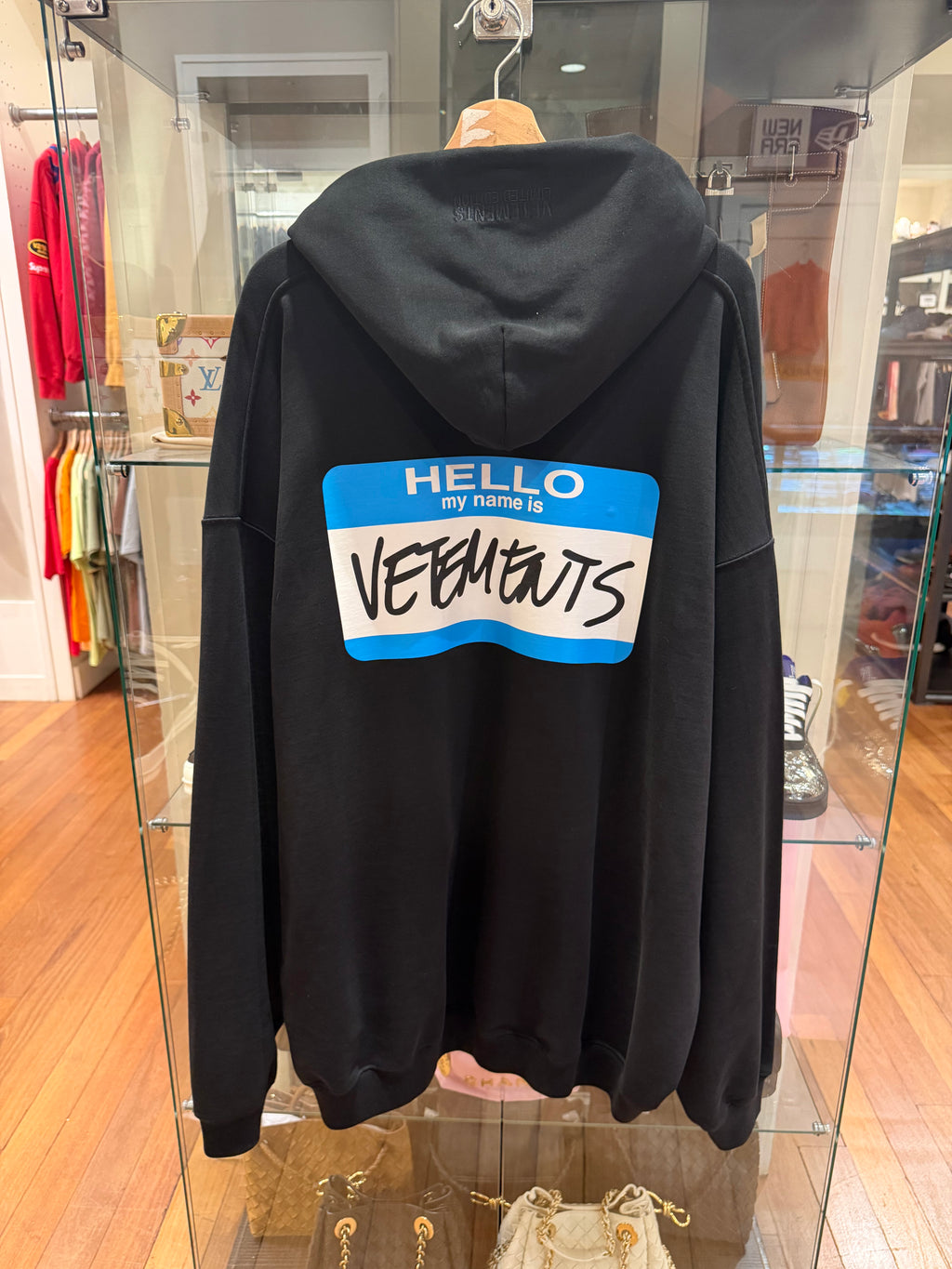 Vetements Hello My Name Is Hoodie