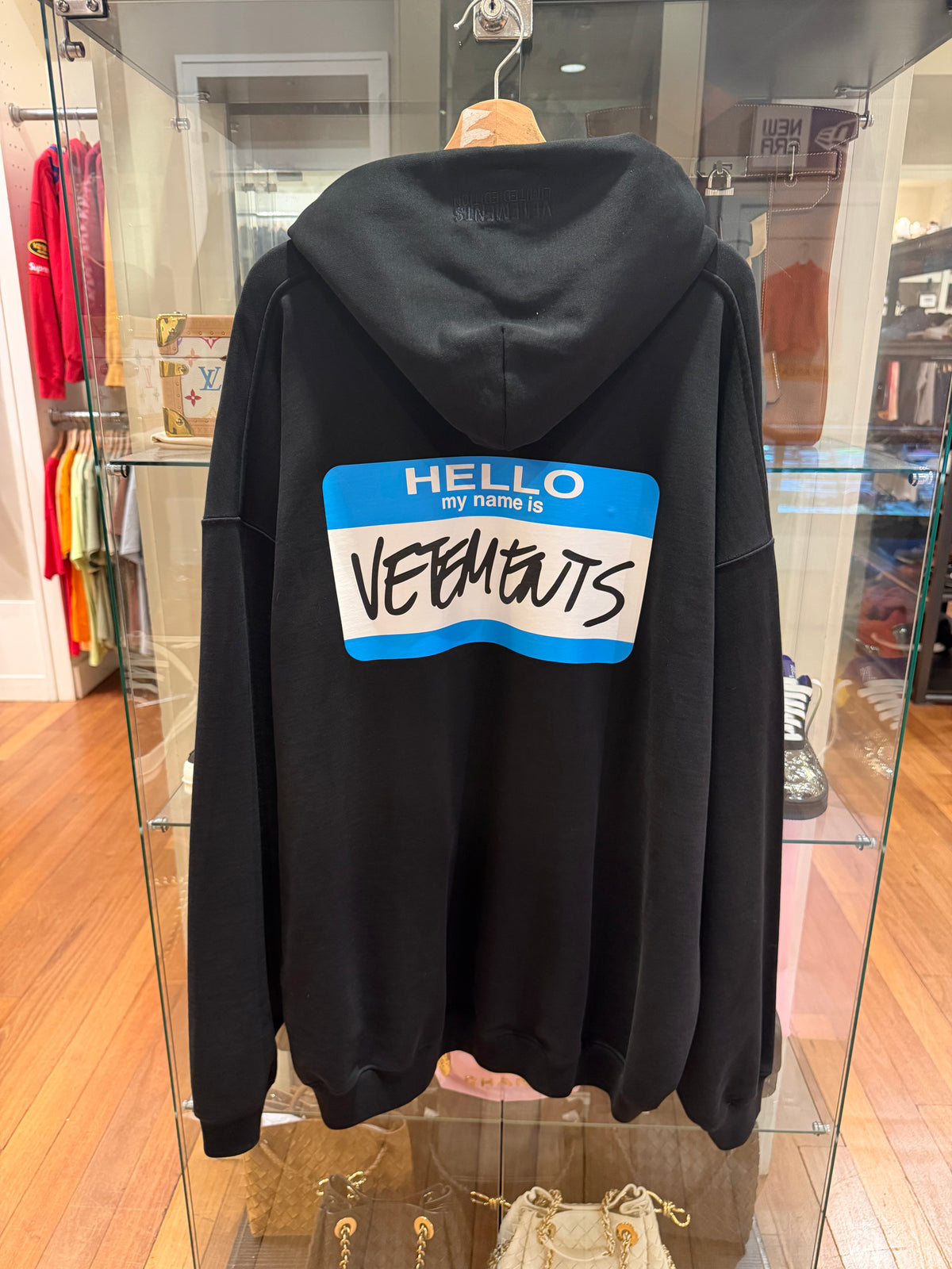 Vetements Hello My Name Is Hoodie