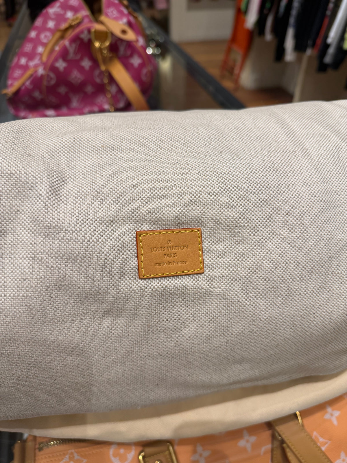 Louis Vuitton P9 Speedy 40 Bandouliere Pink Agate Duffle Bag