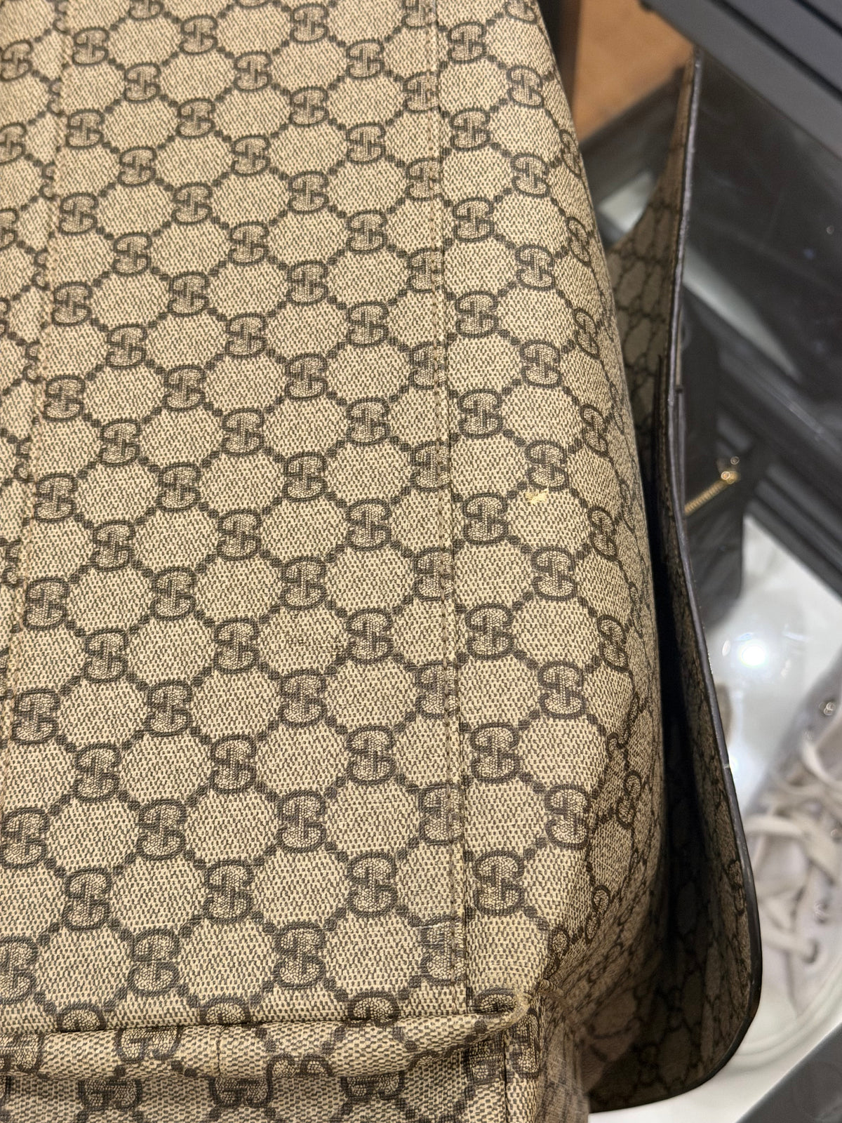 Gucci GG Supreme Canvas Diaper / Large Changing Bag
