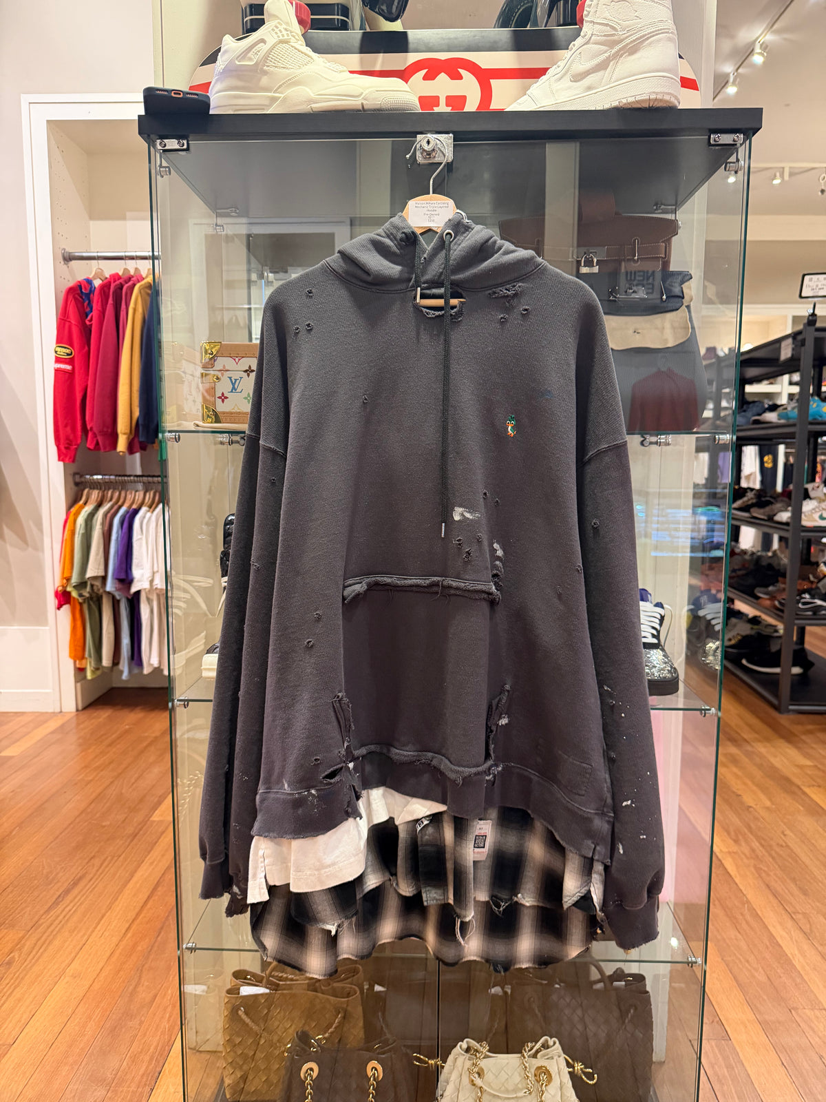 Maison Mihara Earthling Mechanic Triple Layered Hoodie