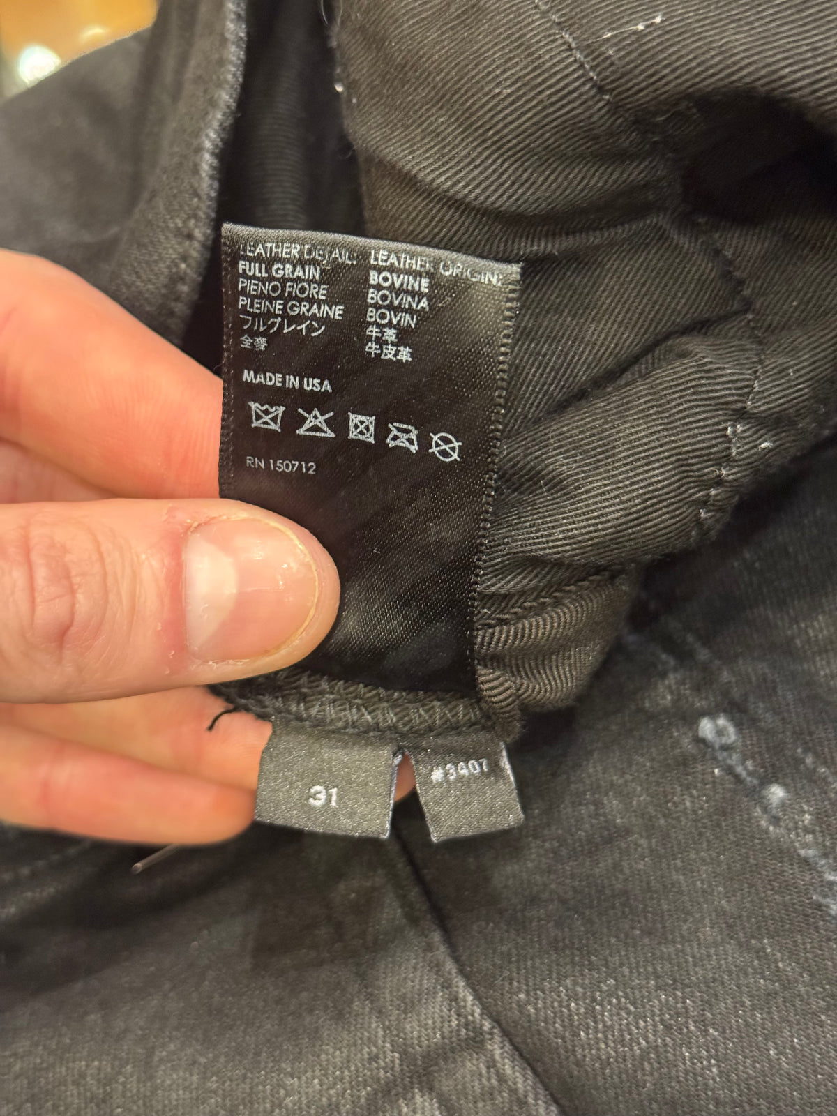 Amiri MX1 Distressed Skinny Jeans - Black Denim Black Patches