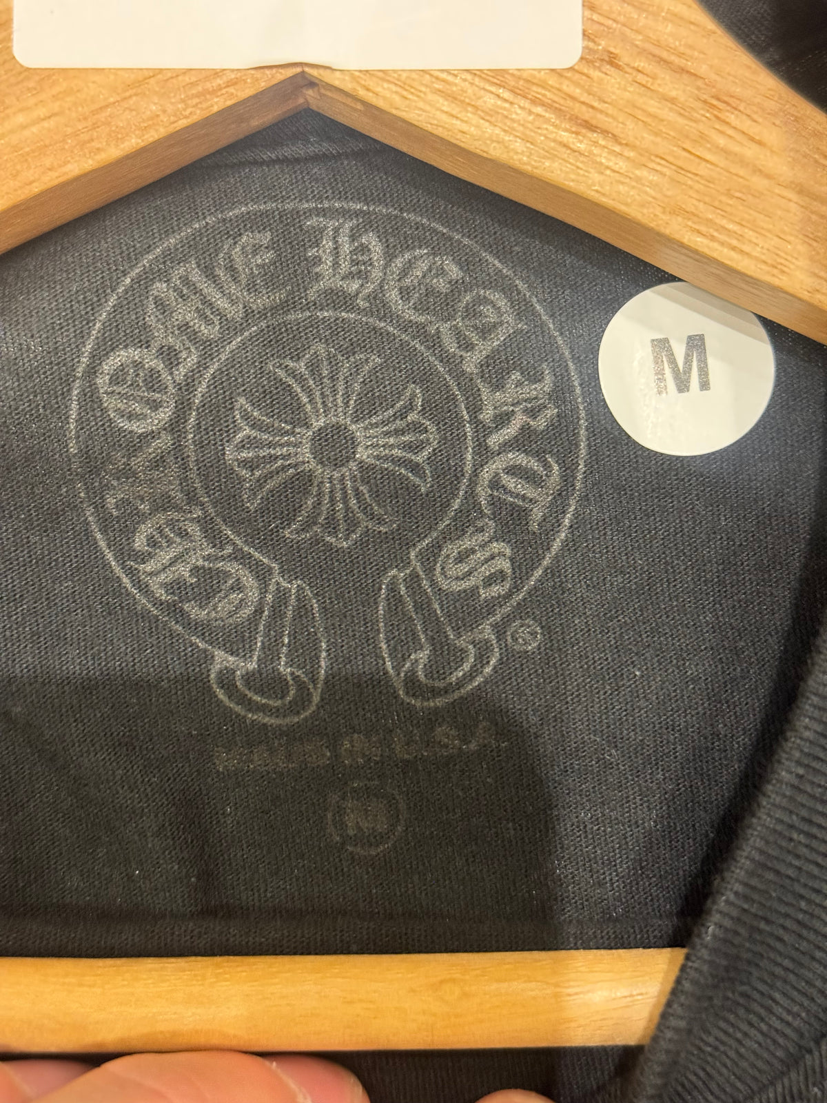 Chrome Hearts Red Scroll NYC Tee - Black