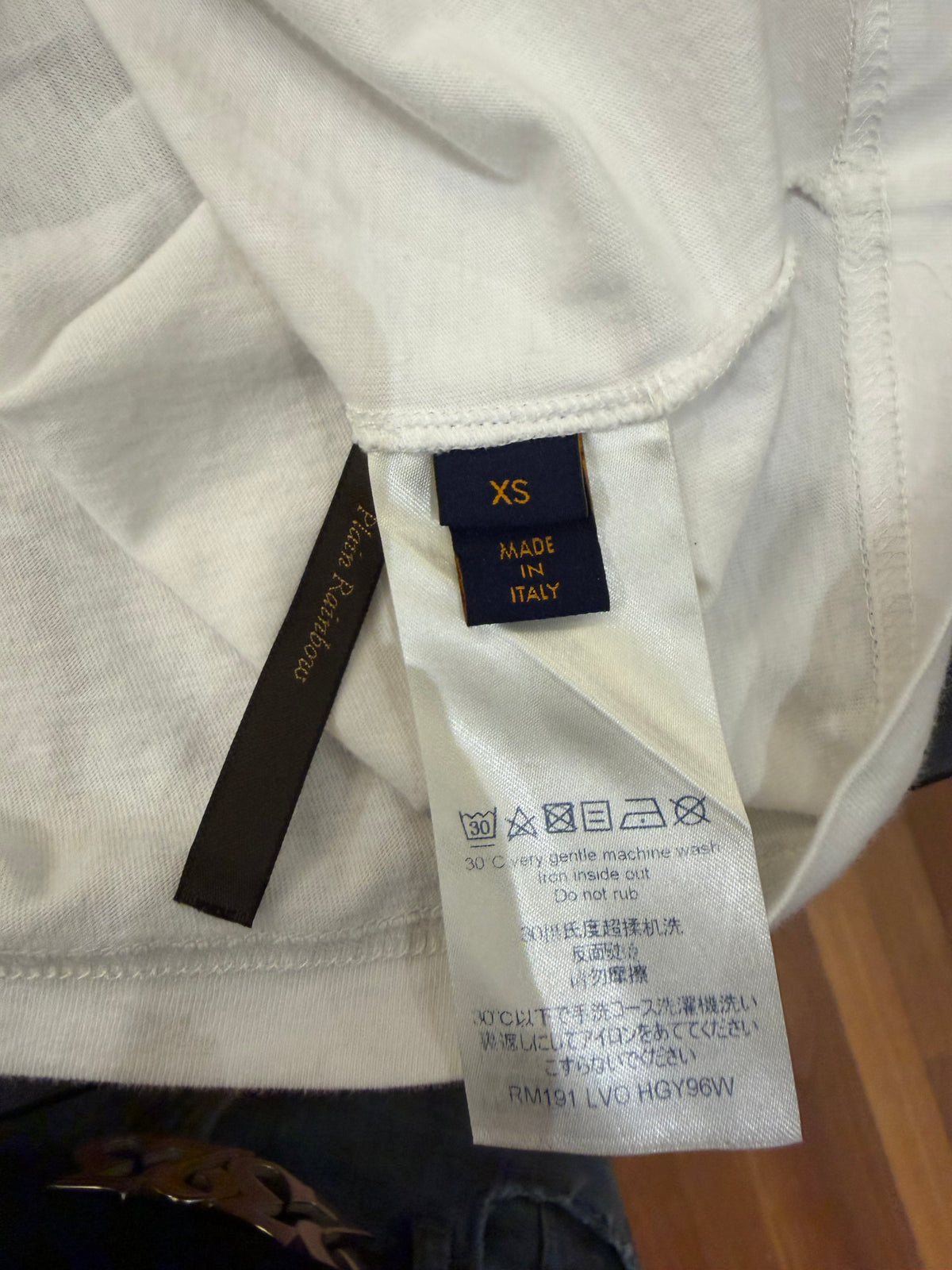 Louis Vuitton "Not Home" Tee
- White