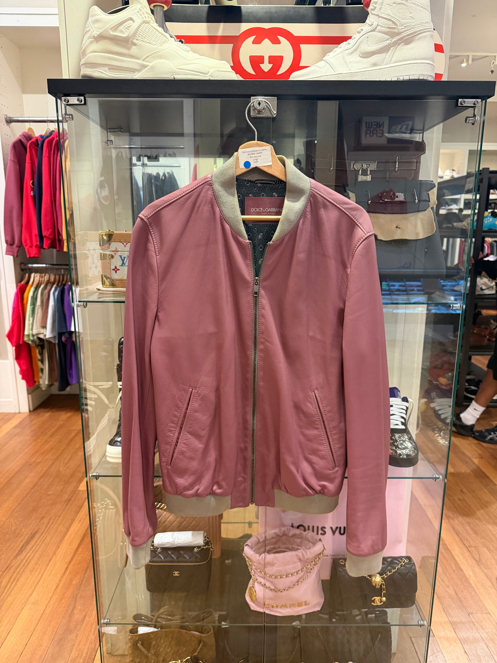 Dolce & Gabbana Leather Bomber Jacket