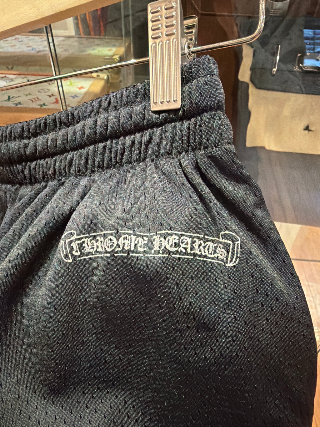 Chrome Hearts ‘CH’ Mesh Shorts - Black
