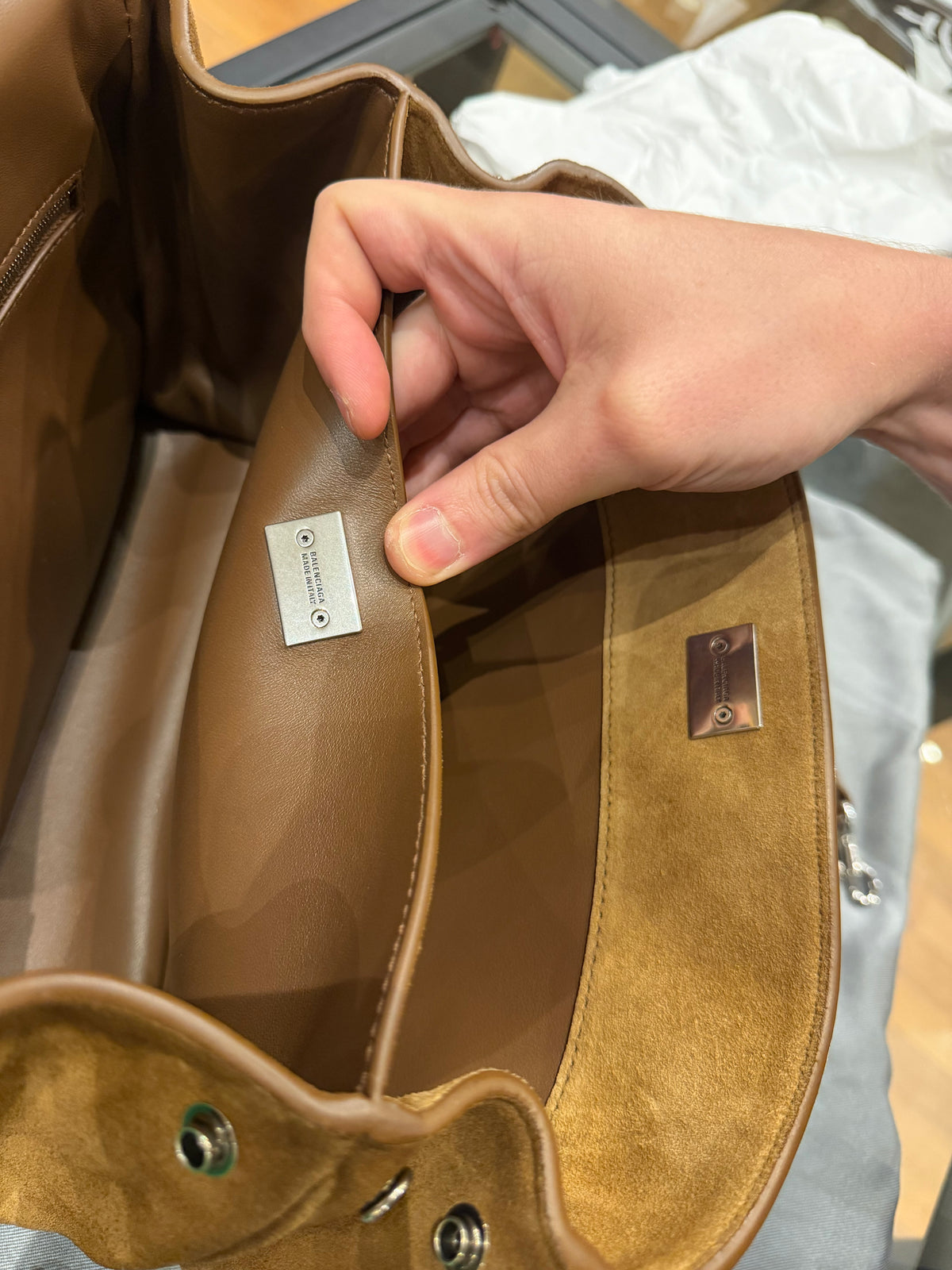 Balenciaga Rodeo Bag Small - Camel Suede