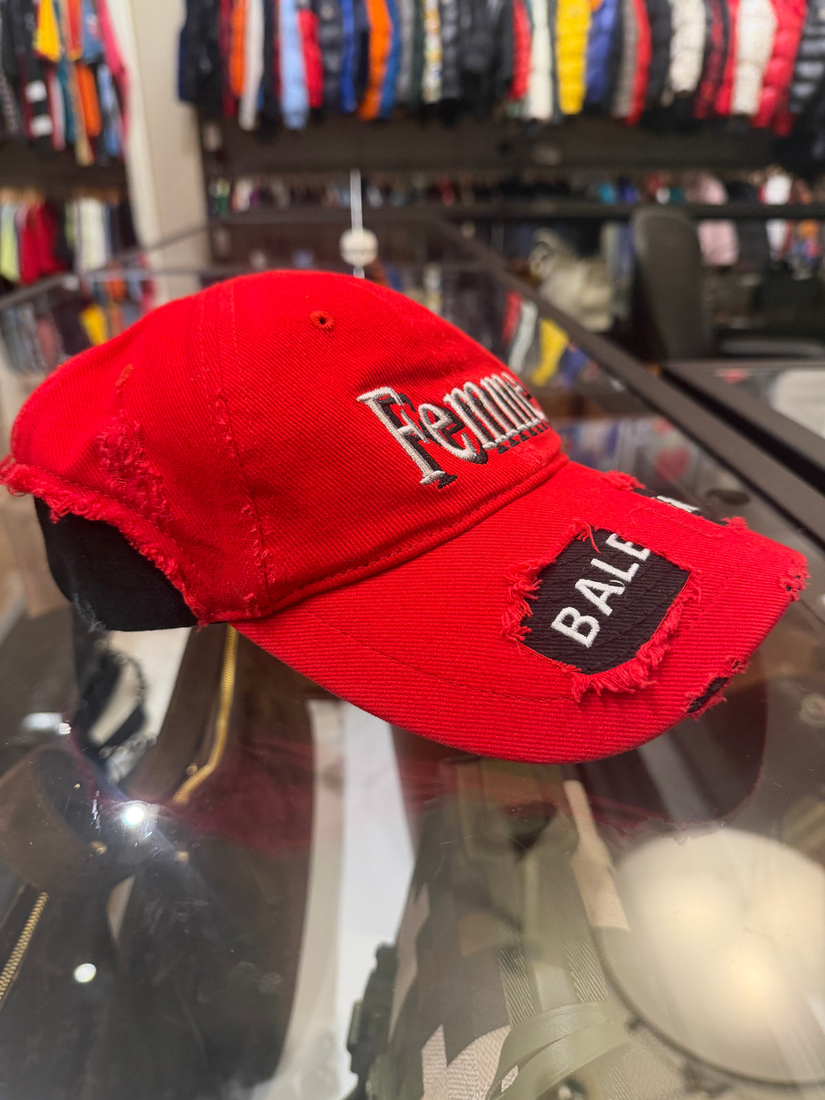 Balenciaga Femme Pre Distressed Hat