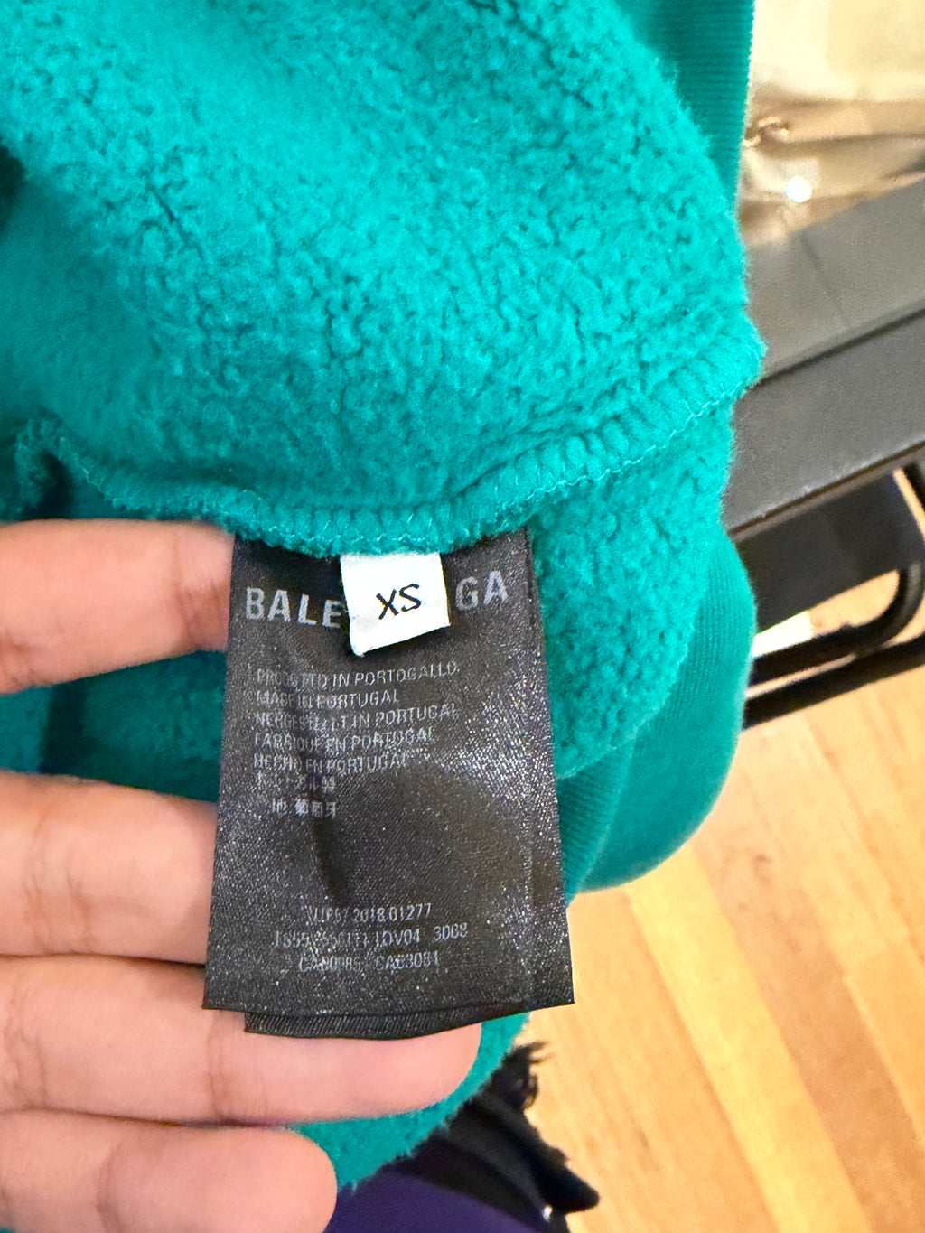 Balenciaga 'Crown Graphic Print ' Hoodie - Turquoise