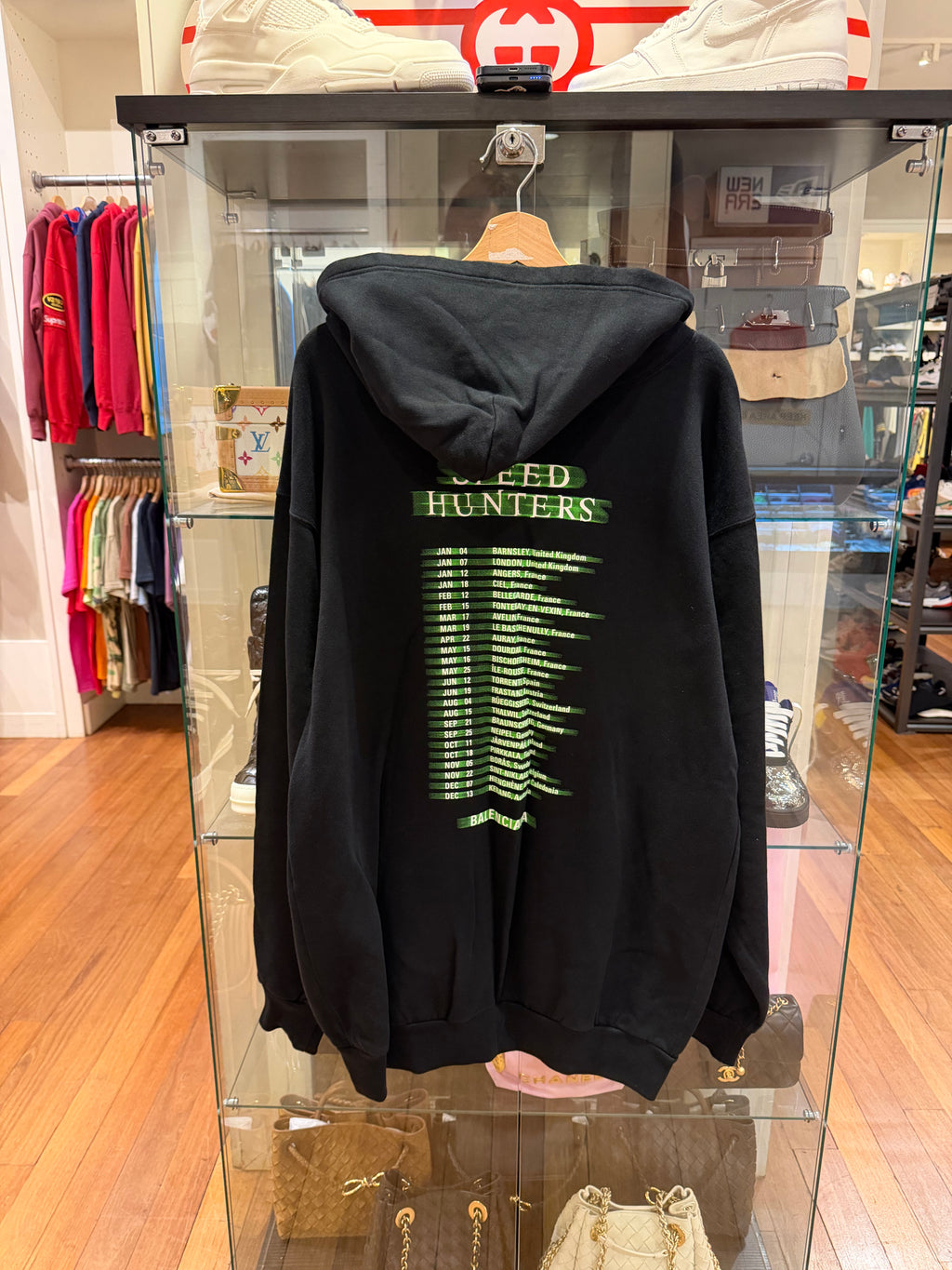 Balenciaga Speedrunners Zip Up Hoodie - Black