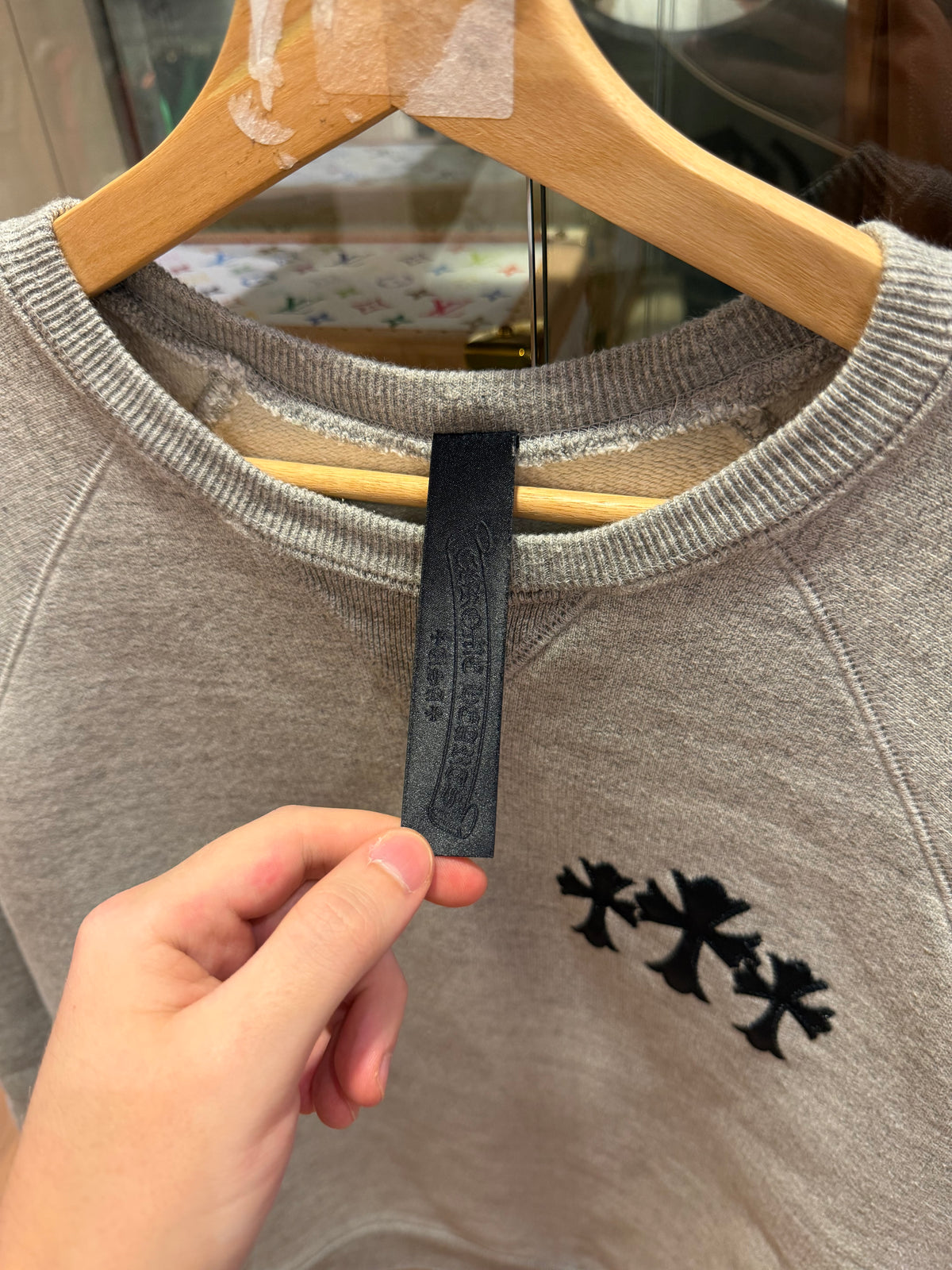 Chrome Hearts ‘7-Eleven’ Embroidered Crewneck - Grey
