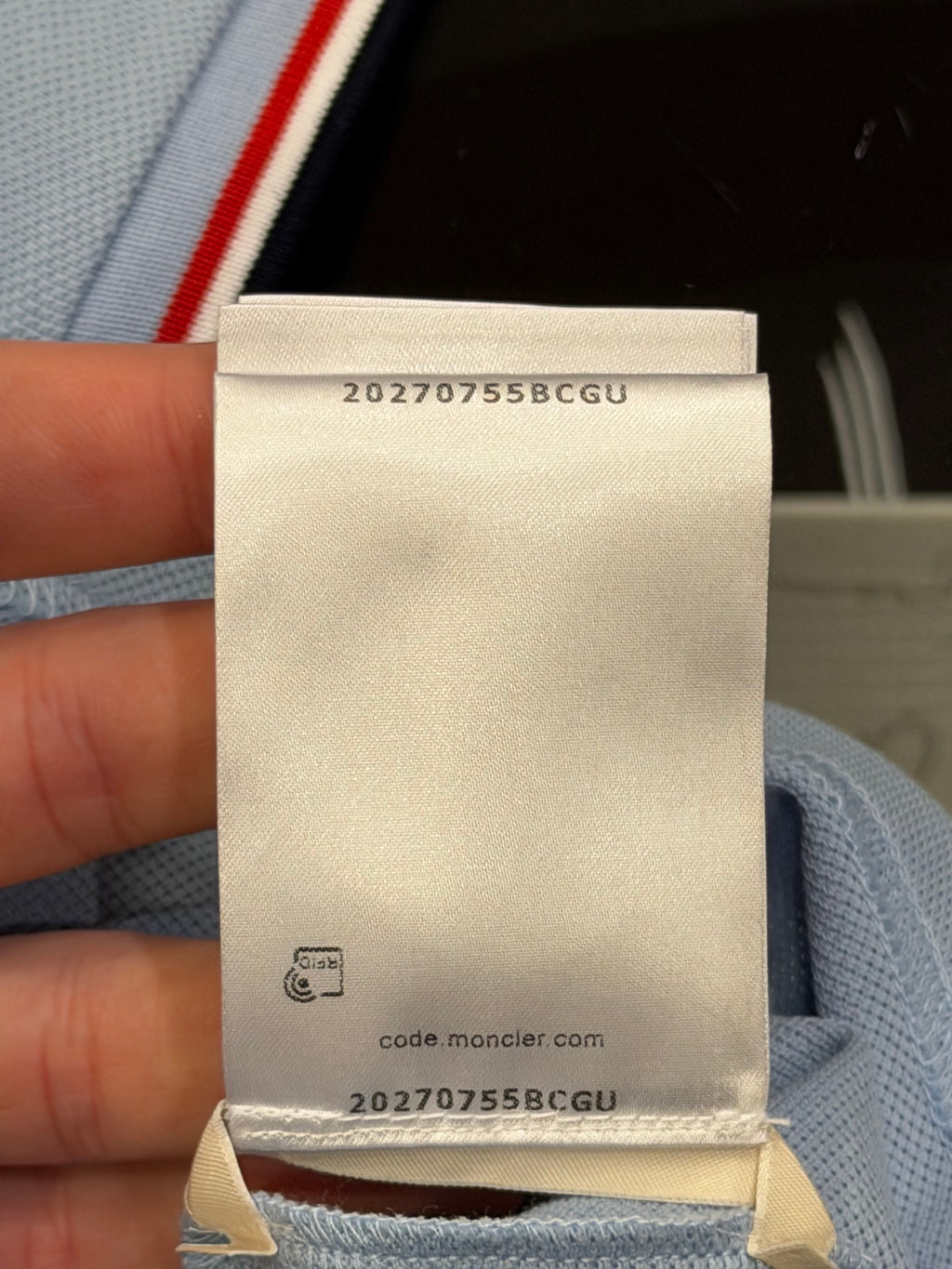 Moncler Polo Shirt - Powder Blue