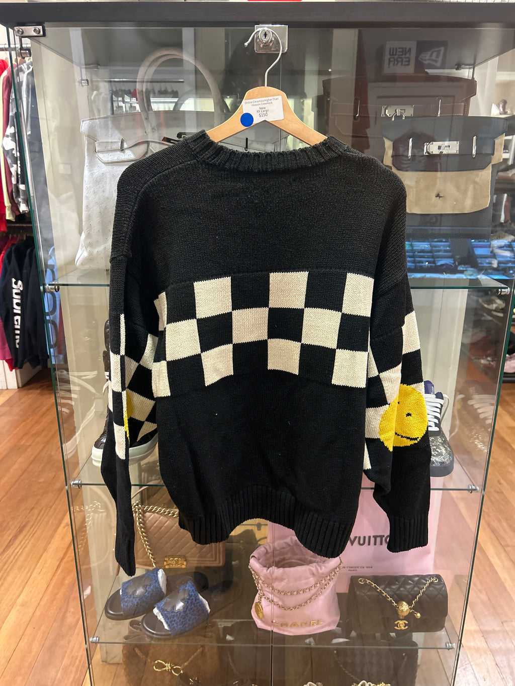 Kapital Smiley Checkered Sweater