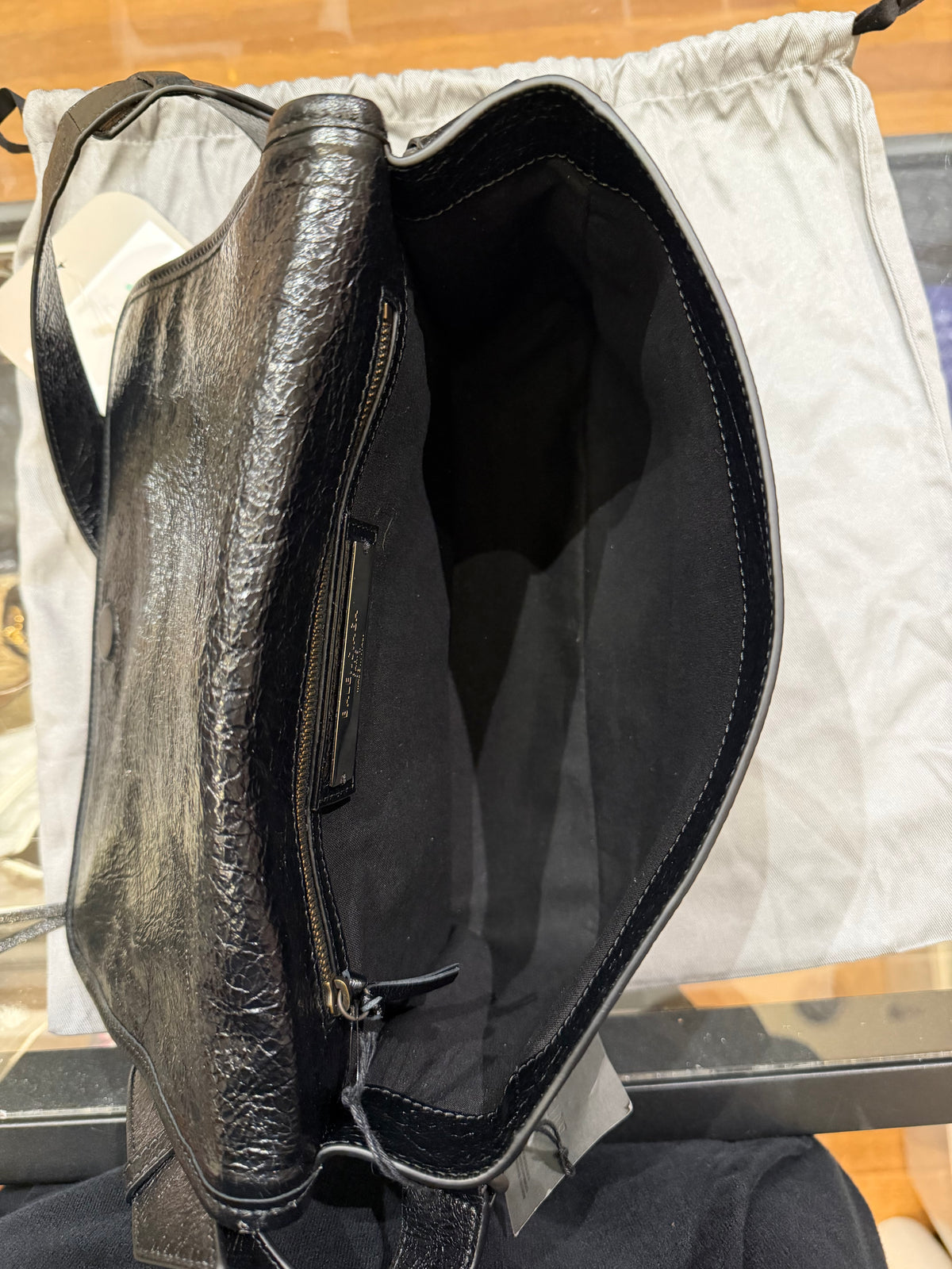Balenciaga Small Le City Flap Mess Arena - Black