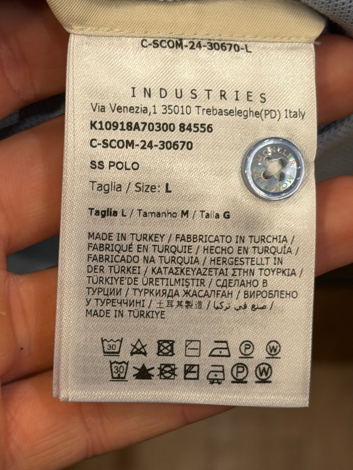 Moncler Polo Shirt - Powder Blue
