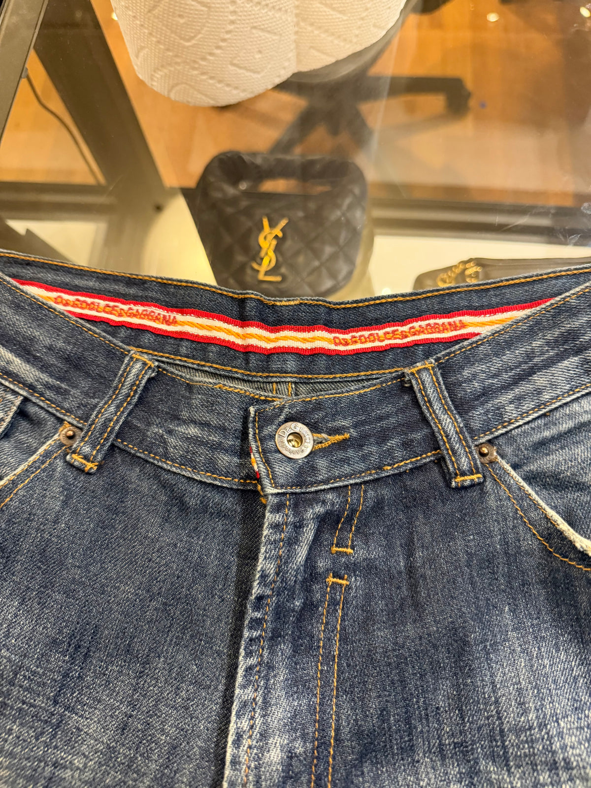 Y2K Dolce & Gabbana Big
Patch Denim Jeans