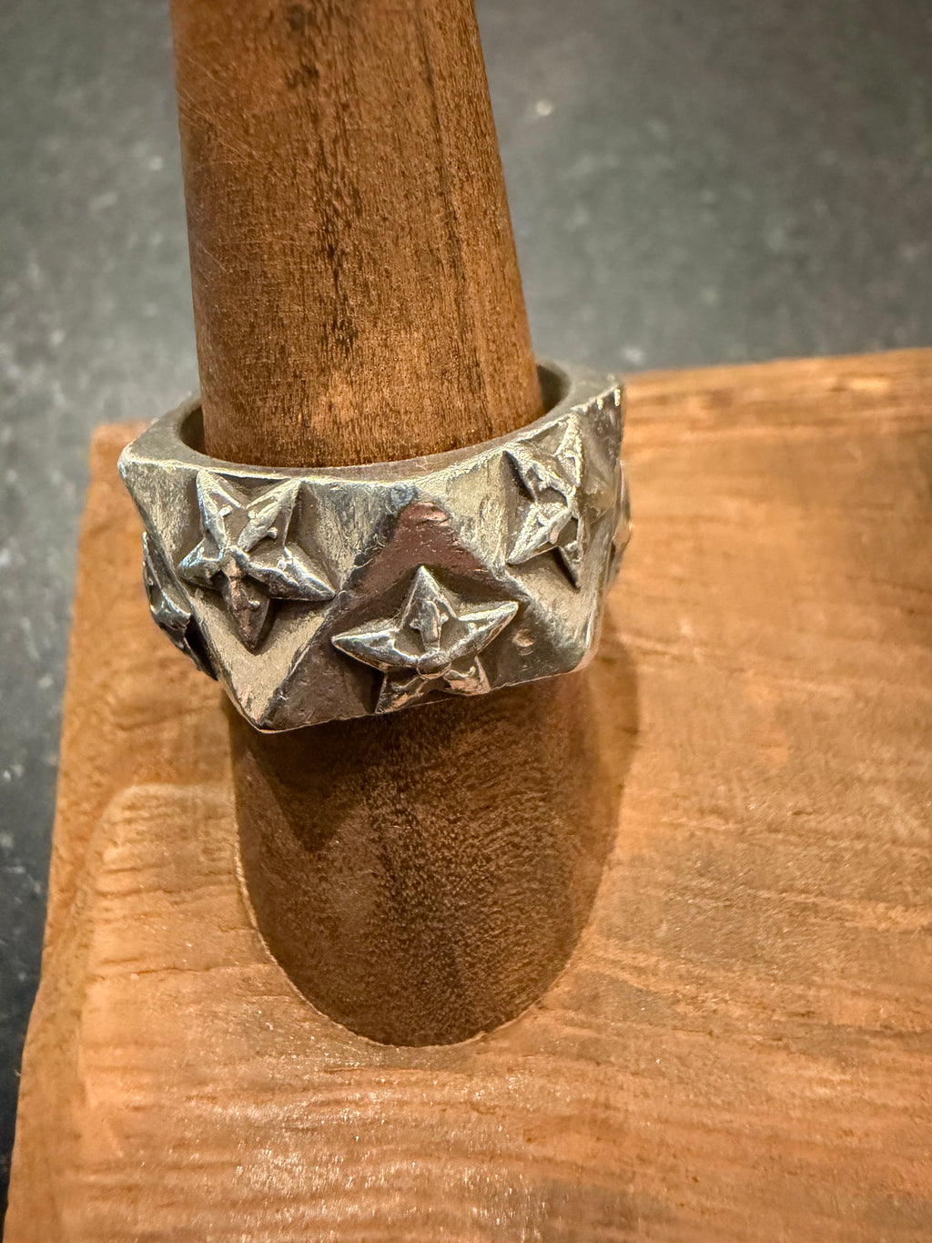Chrome Hearts Pentagon Star Ring Silver - size 8.5