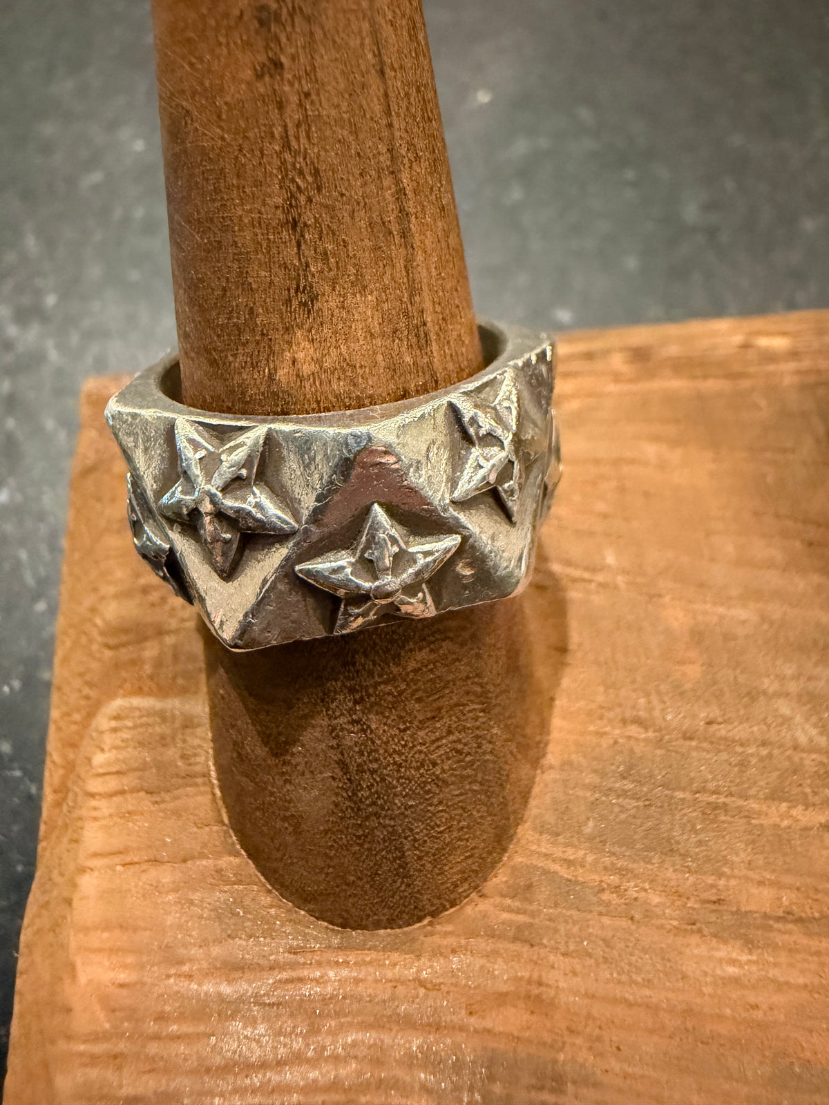Chrome Hearts Pentagon Star Ring Silver - size 8.5