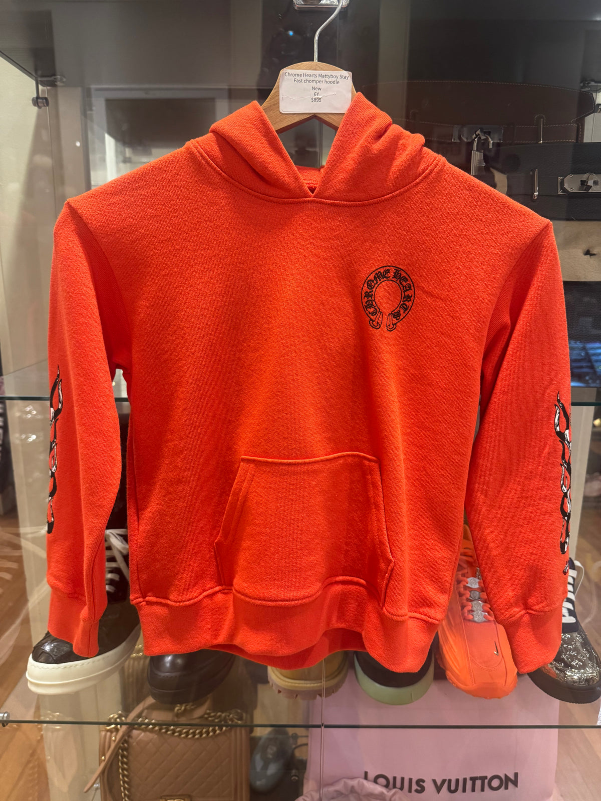 Chrome Hearts Matty Boy Stay Fast Chomper Hoodie (Kids) - Red
