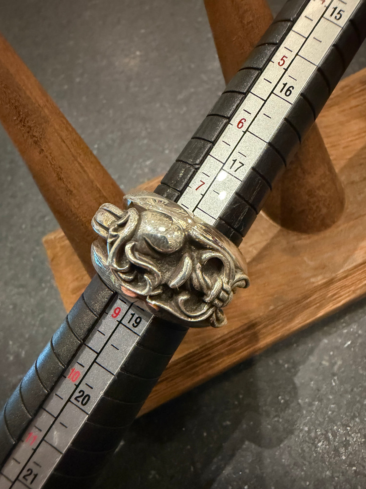 Chrome Hearts Dagger Heart Ring Silver - Size 8.5