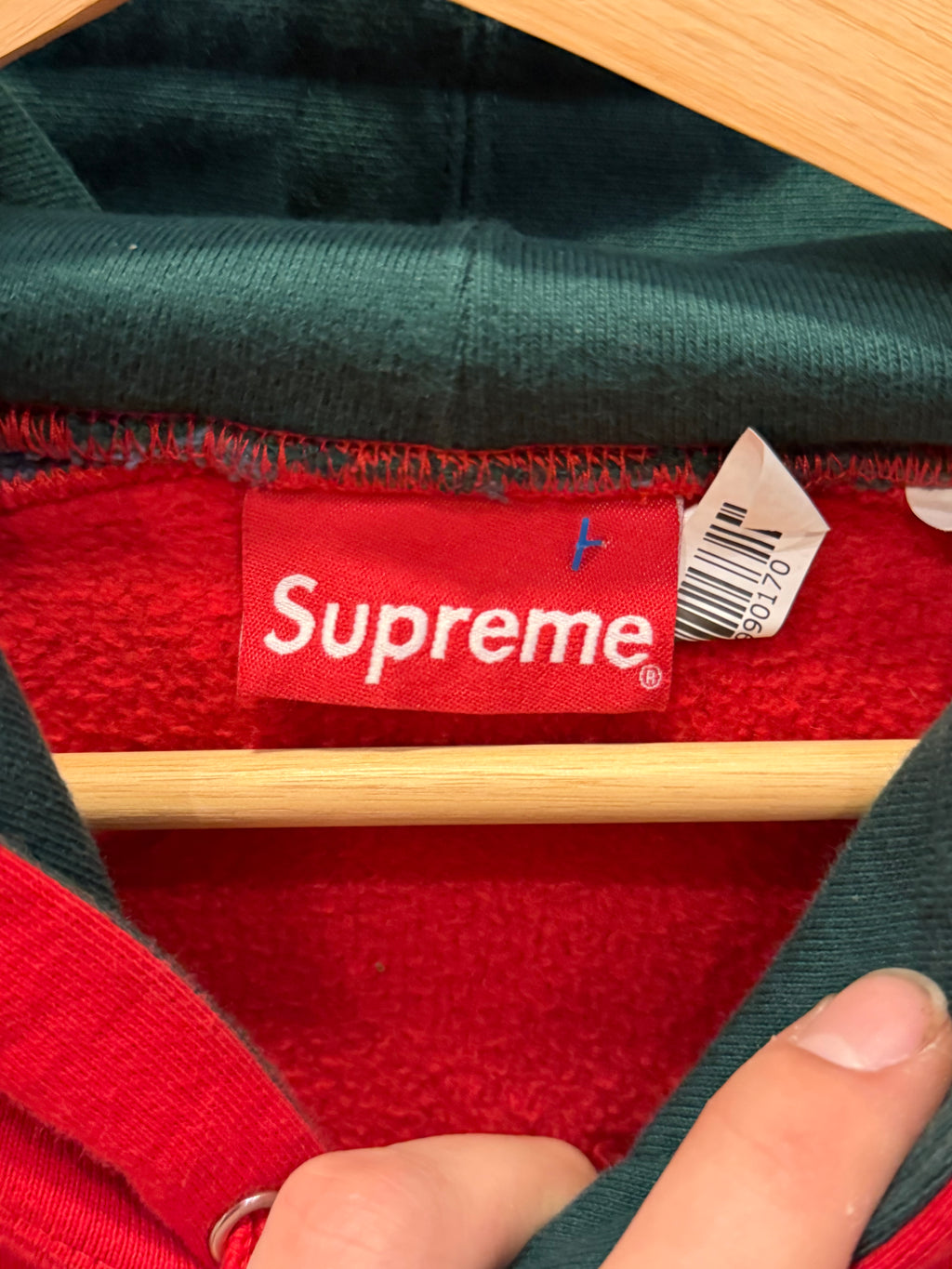 Supreme Paneled Hoodie - Red