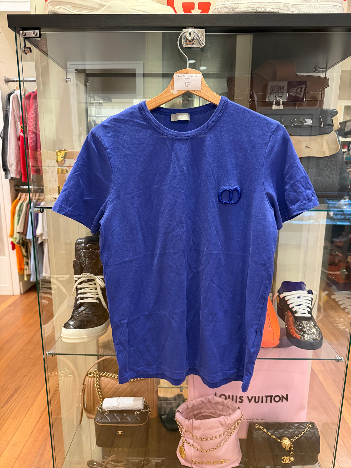 Dior CD Icon Tonal Tee - Purple