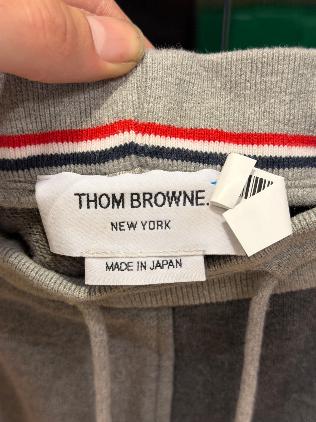 Thom Browne Colorblock Joggers - Grey/Dark Grey
