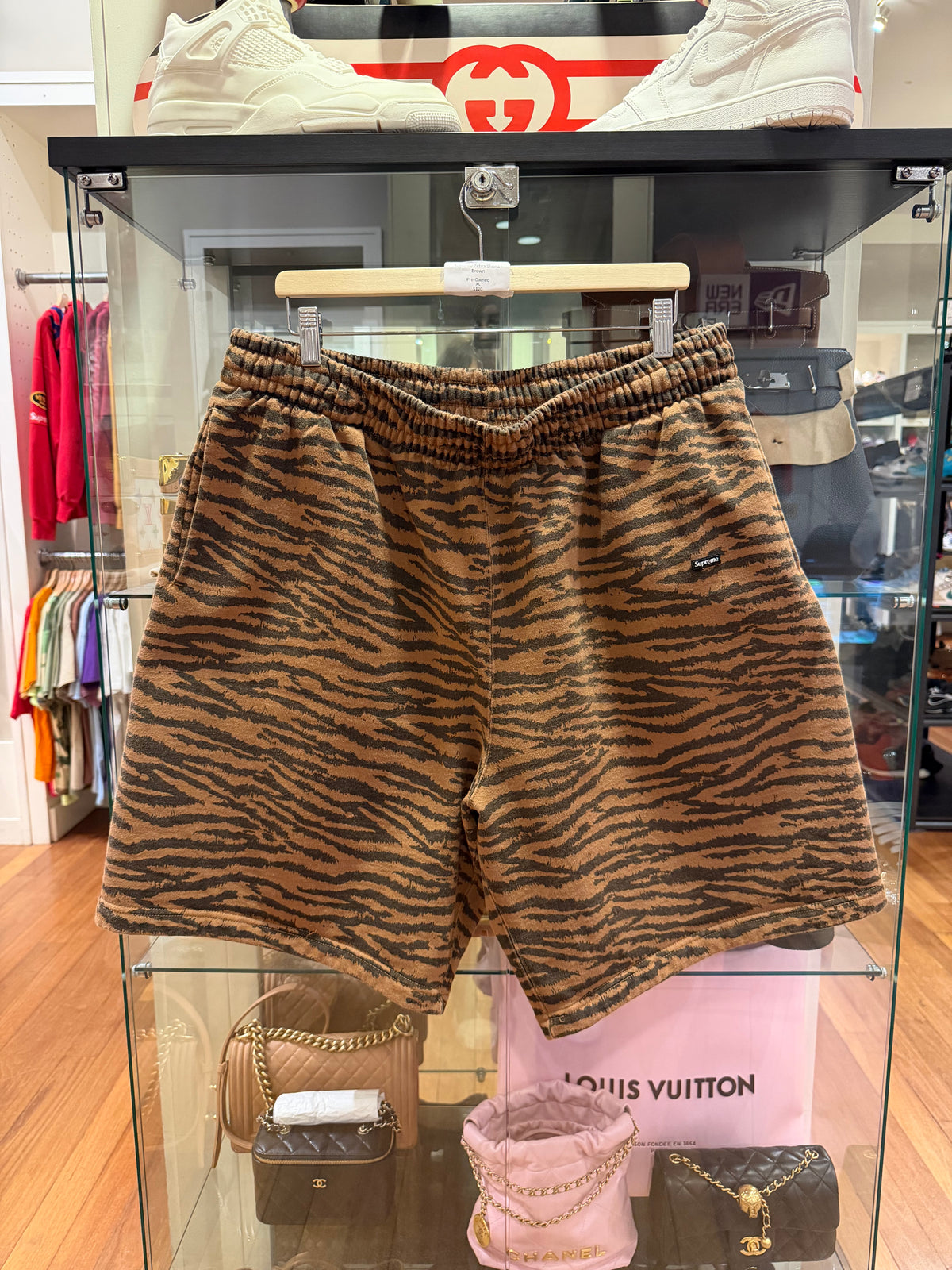 Supreme Zebra Shorts - Brown