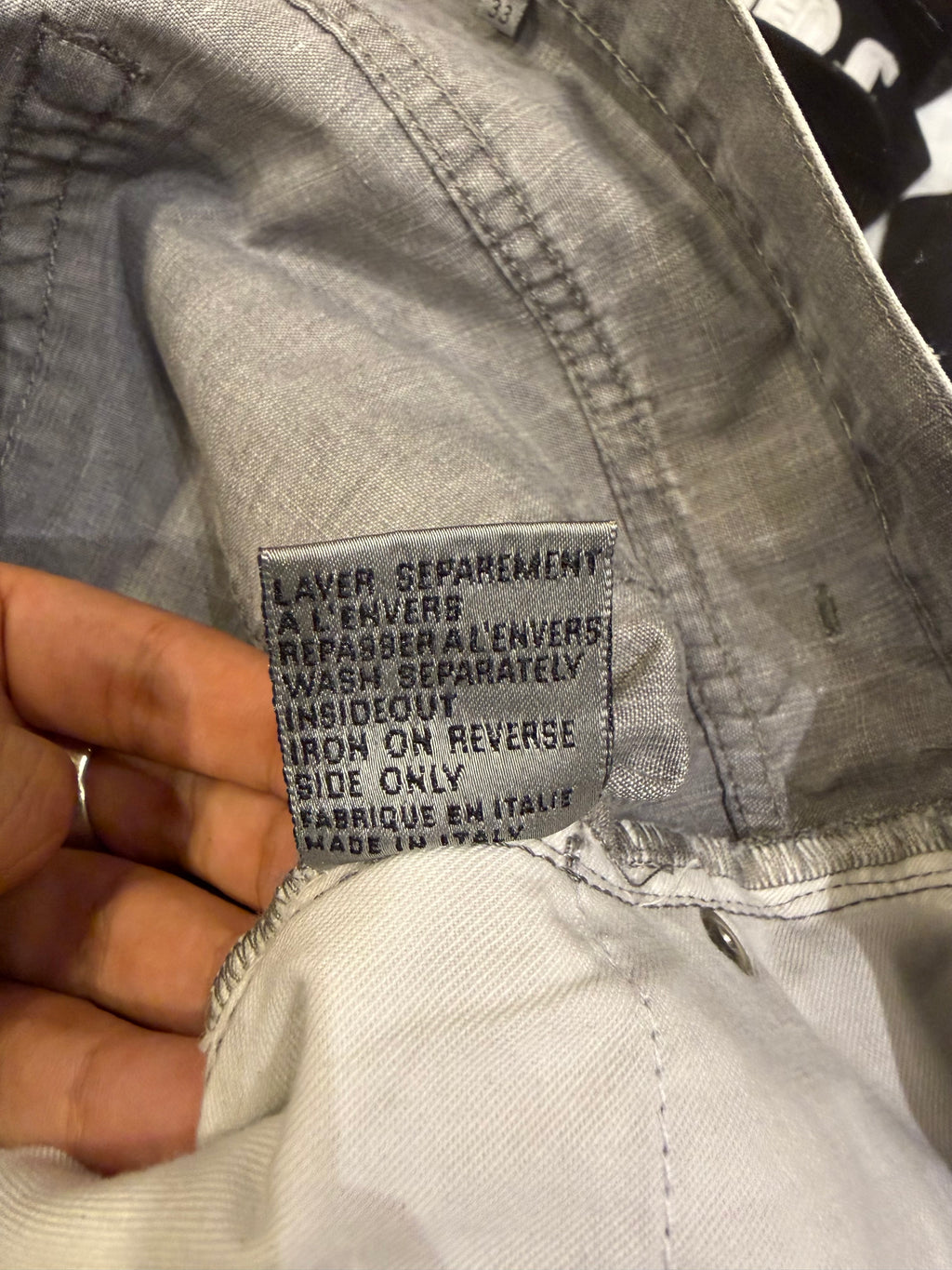 Dior Homme SS06 White Paint Denim Jeans By Hedi Slimane