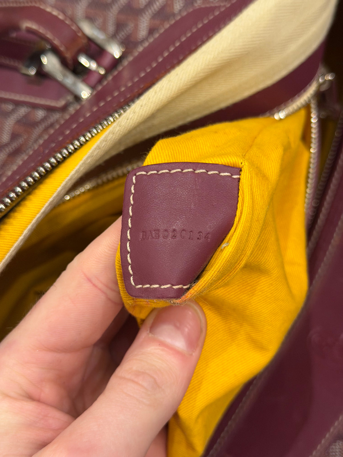 Goyard Boeing 55 Burgundy Duffle Bag