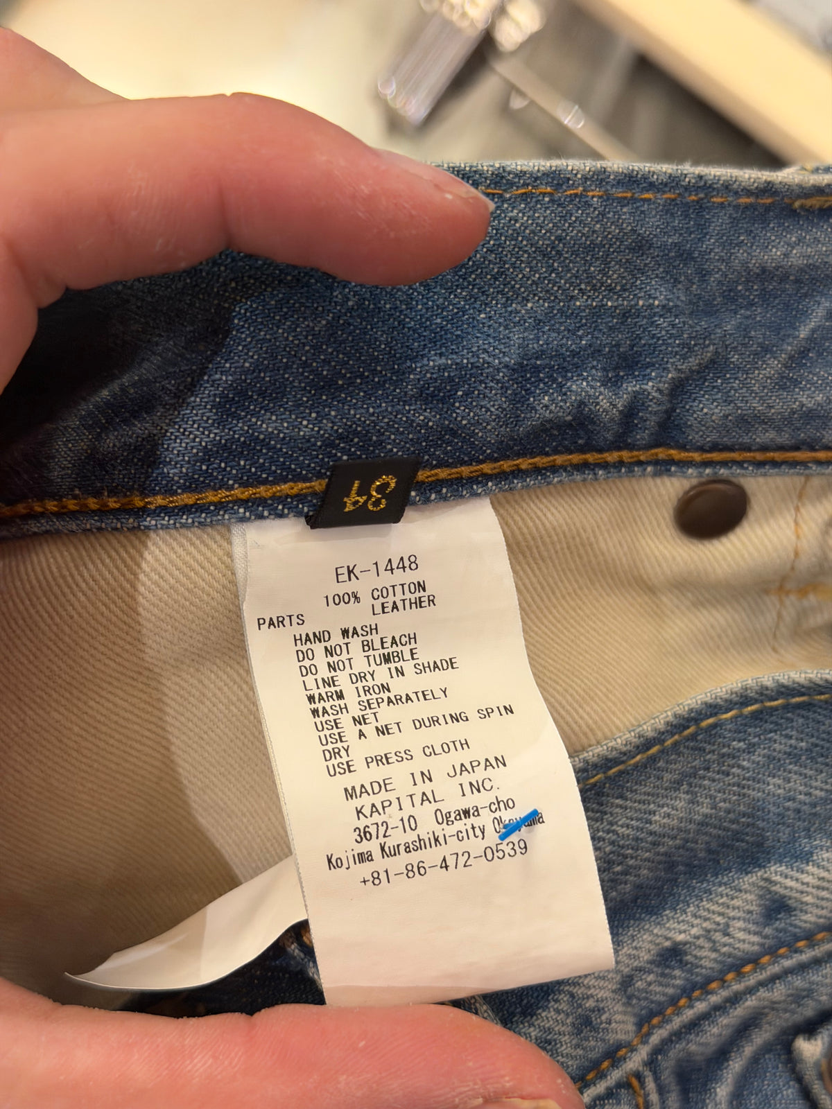 Kapital 14Oz Denim 5P Bones Denim Shorts