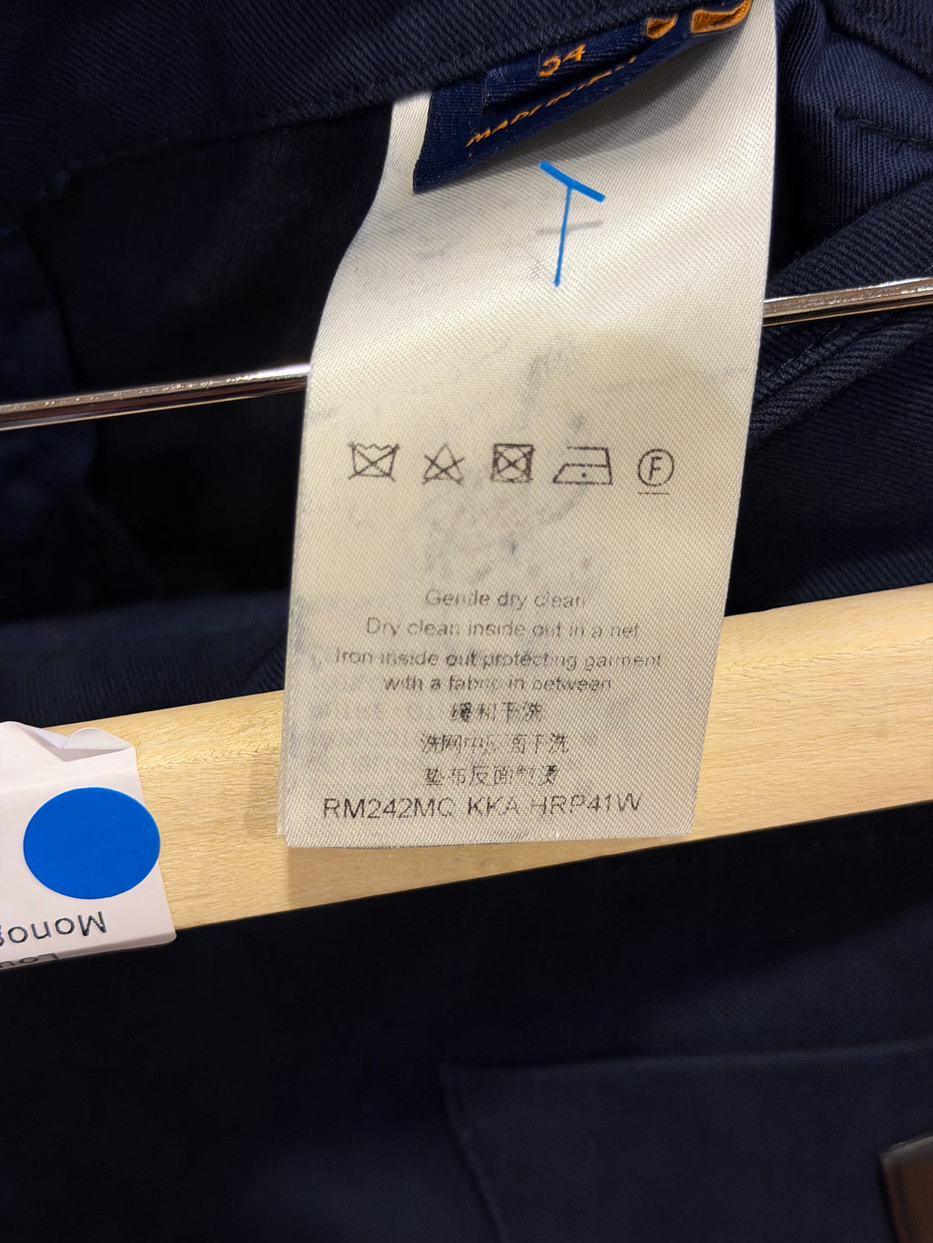 Louis Vuitton Tonal Monogram Chino Shorts - Navy