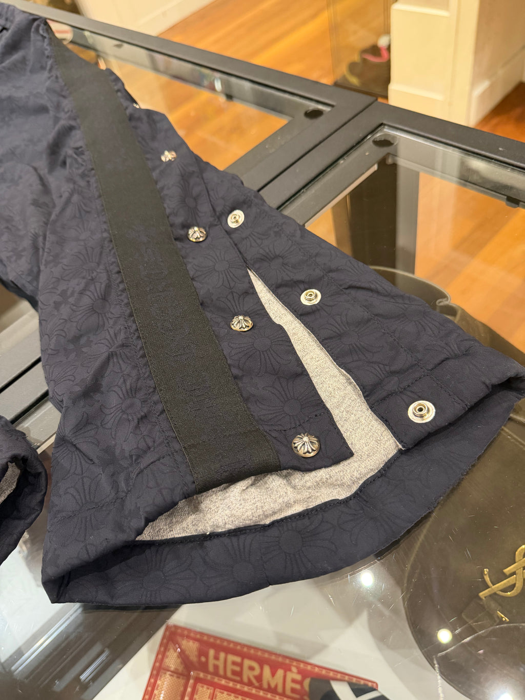 Chrome Hearts Monogram Snap Track Pants