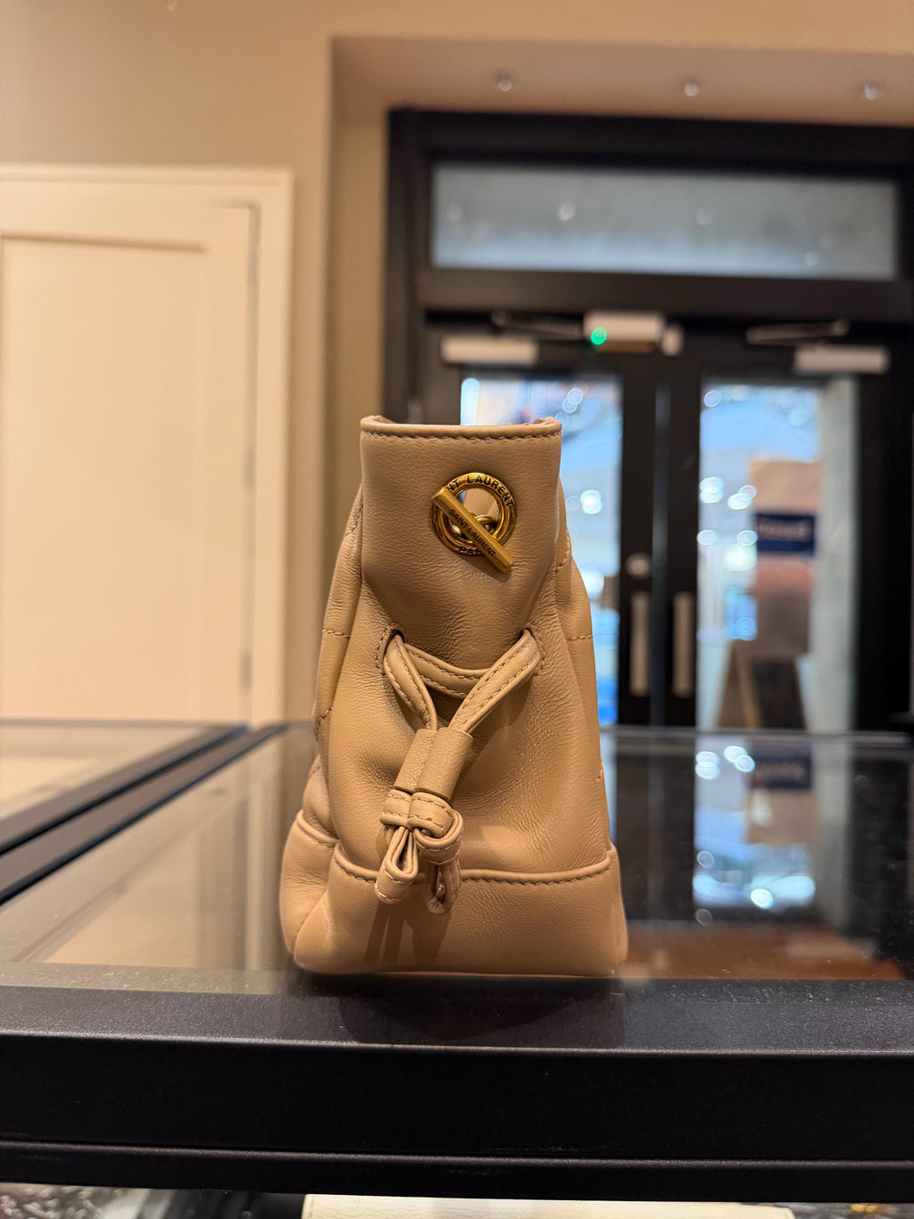 Saint Laurent Mini Jamie Leather Shoulder Bag