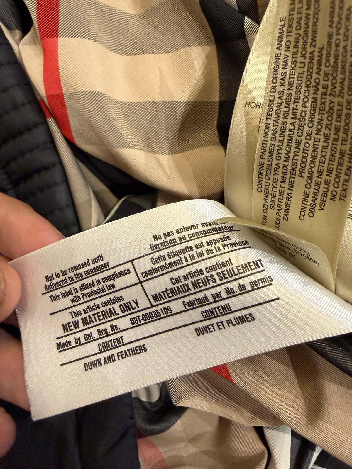 Burberry Brit Down Puffer
Jacket - Black