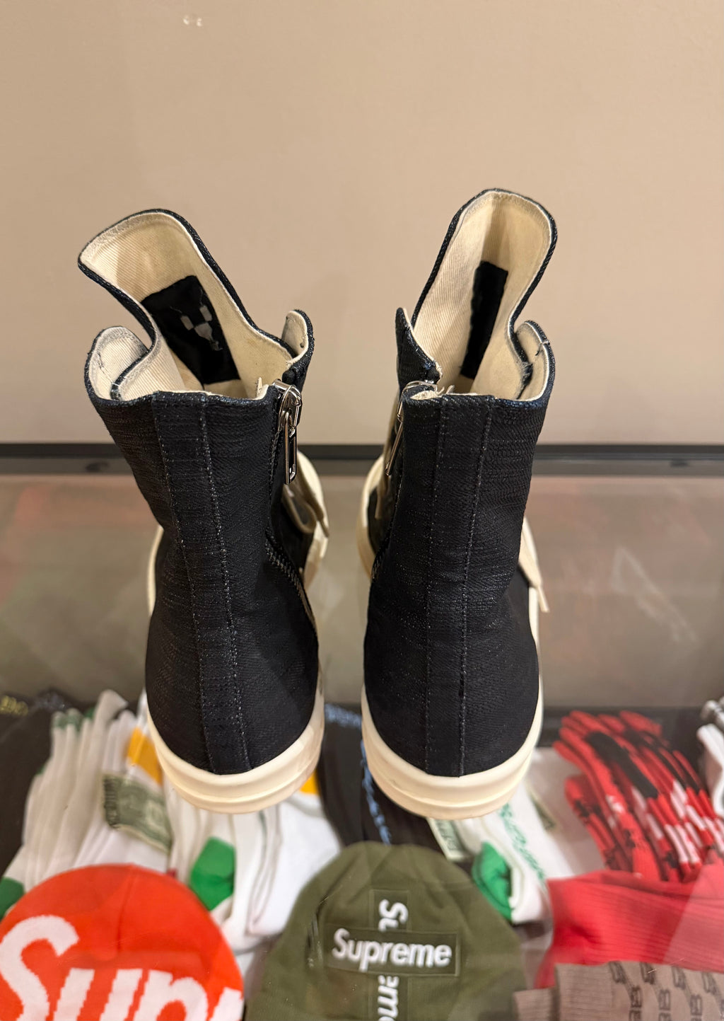 Rick Owens DRKSHDW Coated
Canvas Ramone High