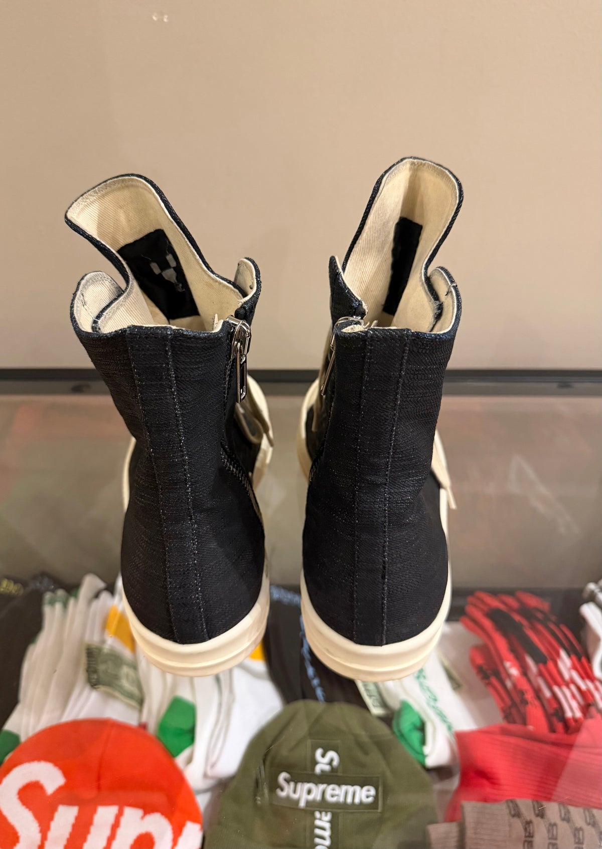 Rick Owens DRKSHDW Coated
Canvas Ramone High