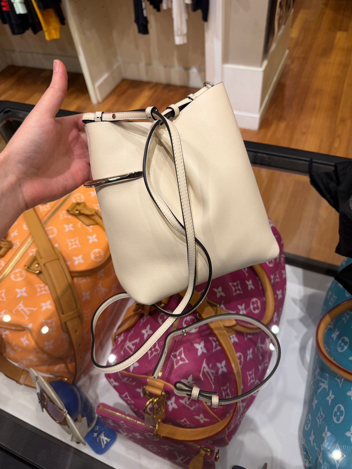 Givenchy Pinch Me Shoulder Bag Cream