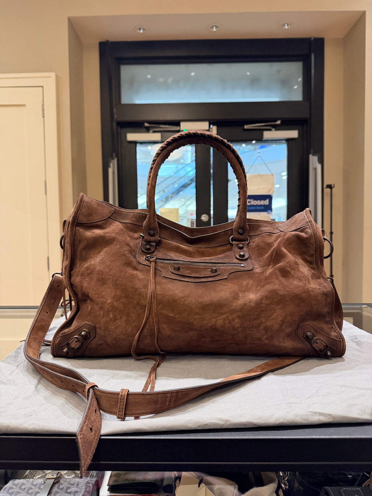 Balenciaga Large Le City Bag - Espresso Brown