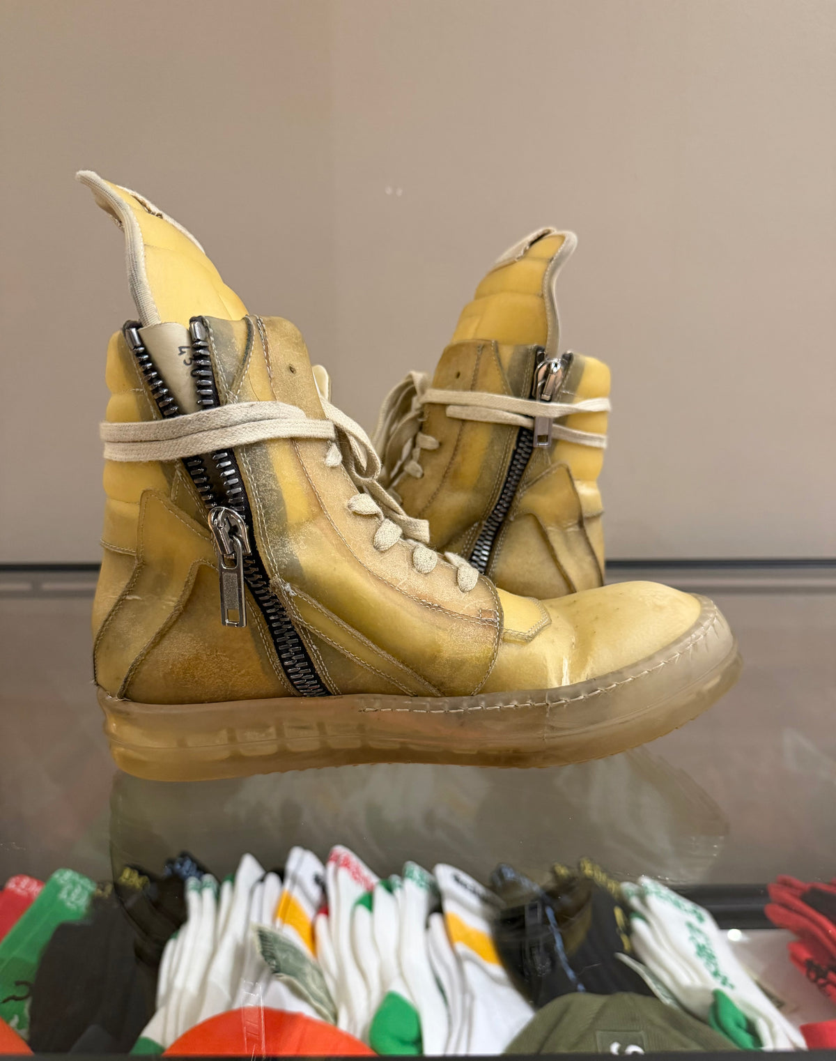 Rick Owens ‘Edfu’ Geobaskets - Natural & Clear