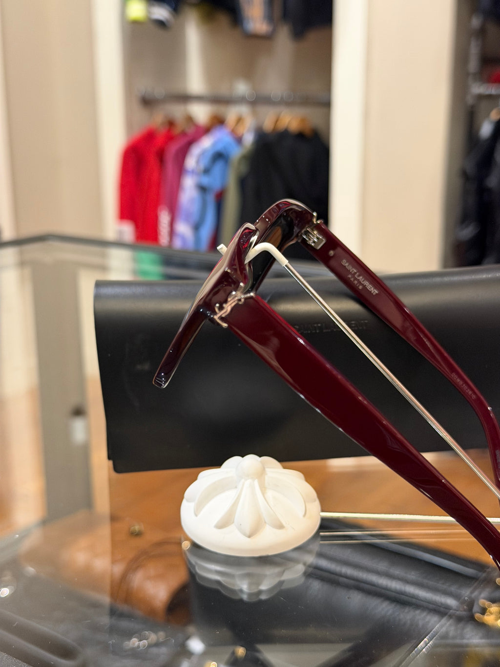 Saint Laurent Acetate Square SL M40 Sunglasses