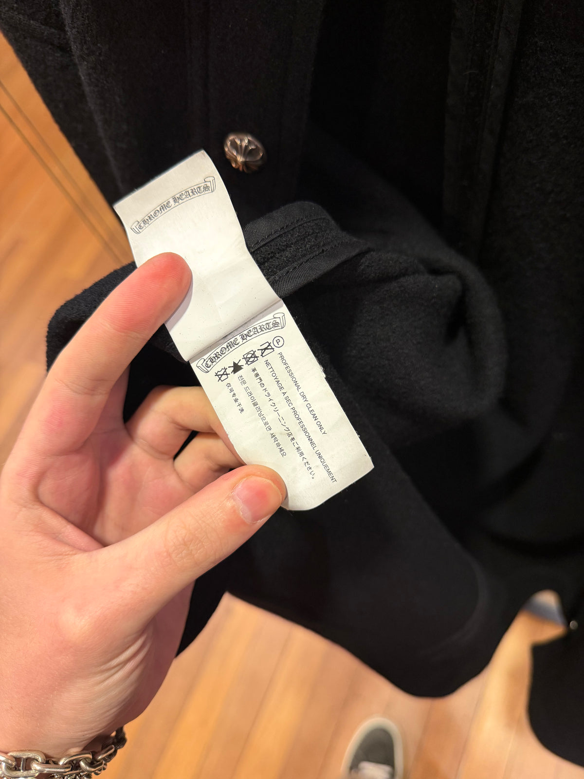 Chrome Hearts ‘Lola’ Wool Peacoat