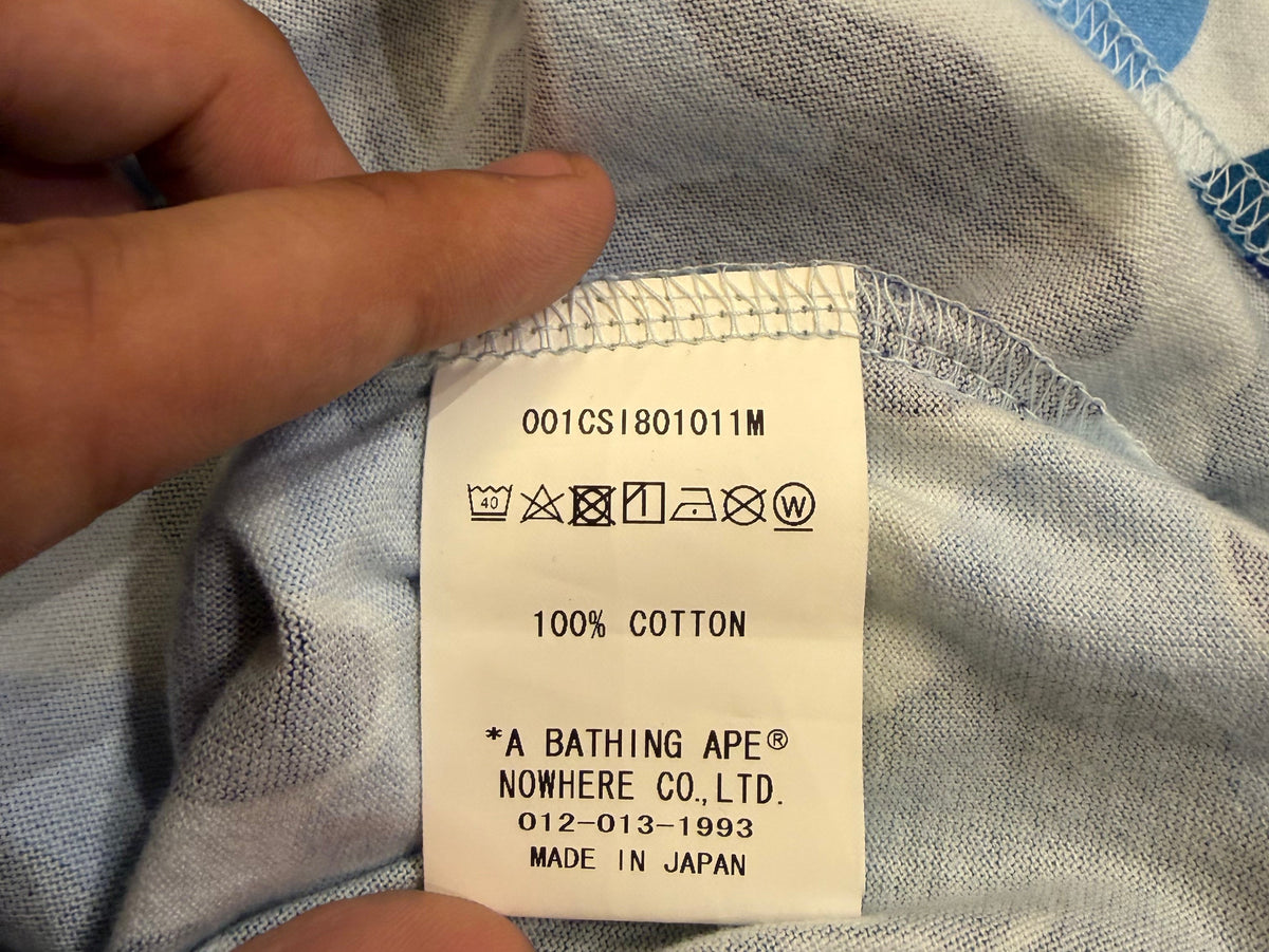 Bape Big ABC Camo Tee - Blue